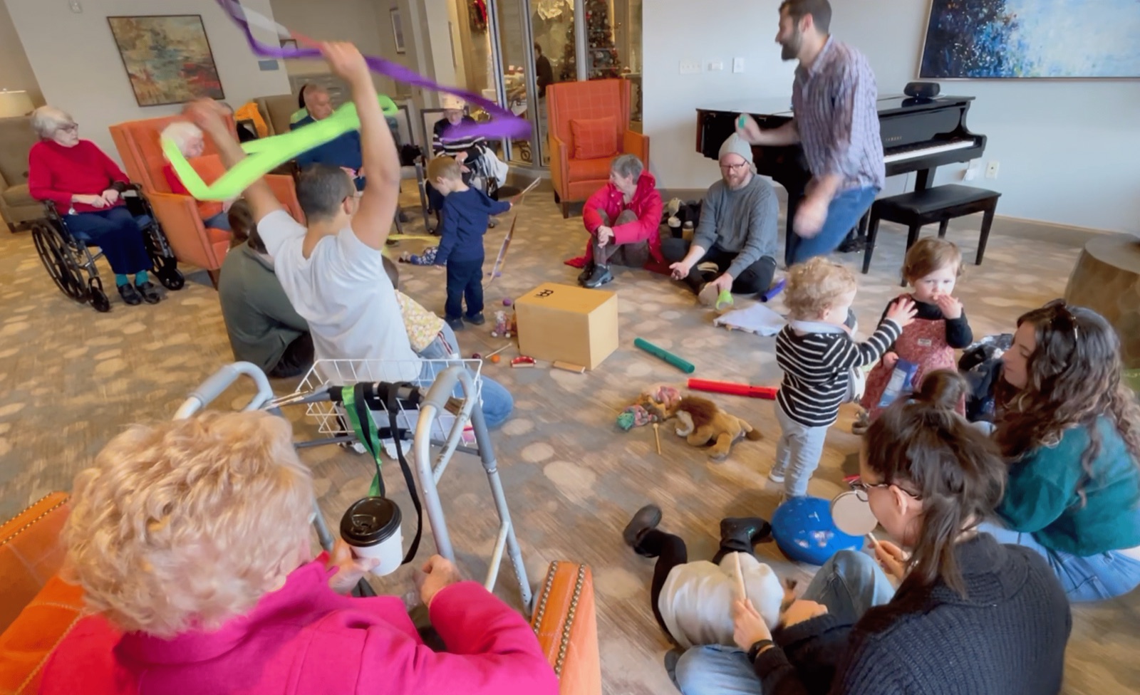 Intergenerational engagement through music