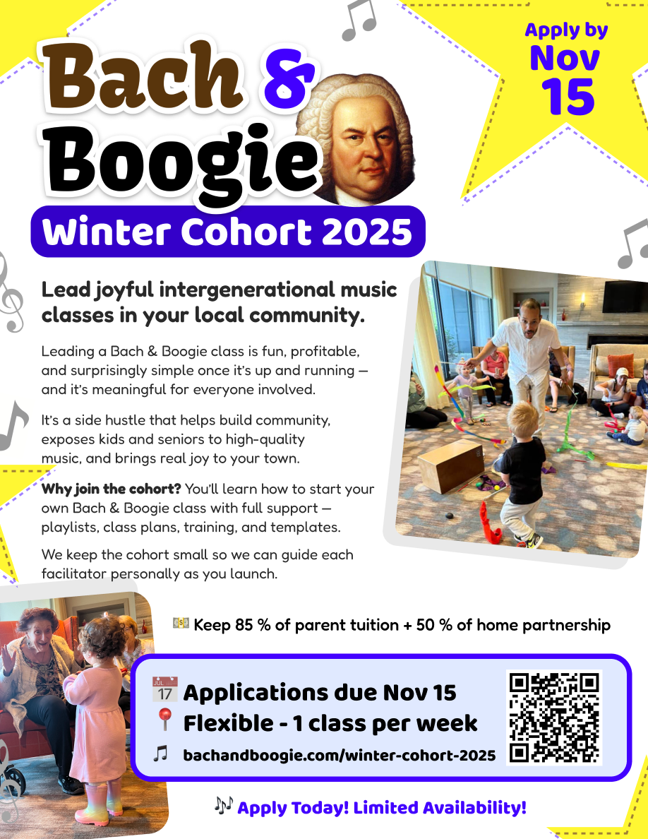 Bach & Boogie Winter Cohort 2025 flyer