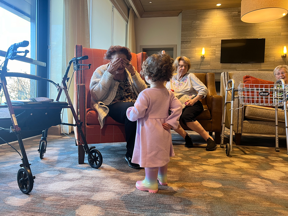 Children exploring instruments during a Bach & Boogie class